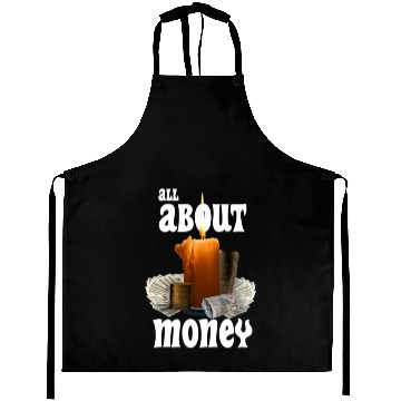 Discover All About Money Black Edition Aprons