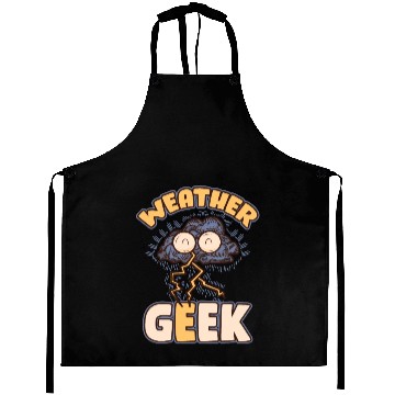 Discover Weather Geek Funny Meteorology Gift Aprons