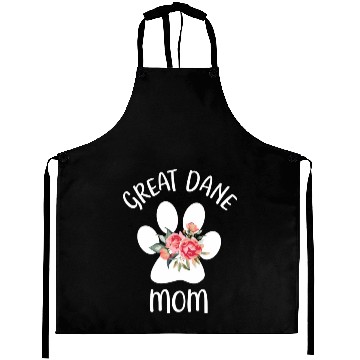 Discover Great Dane Mom Dog Paw For Her Pet Lover Aprons