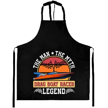 Discover Drag Boat Racing Racer Speed Boat Driver Legend Aprons