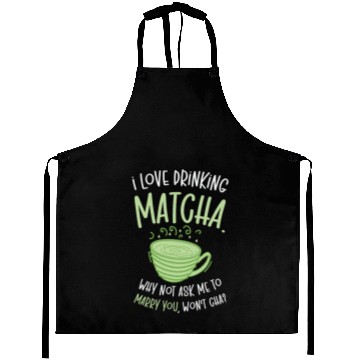 Discover Matcha Lover Wedding Matcha Tea Pick Up Lines Aprons