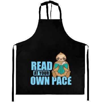Discover Read at your own Pace Sloth lazy Environment Aprons