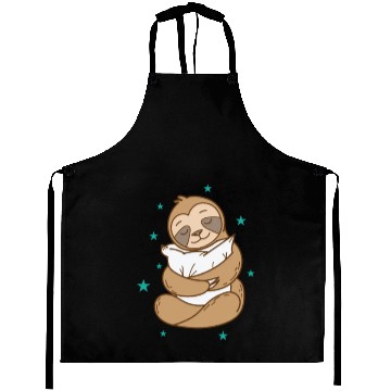 Discover Sloth with Pillow Nature lazy Aprons