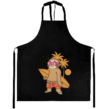 Discover Sloth on the Beach with Surfboard lazy Aprons