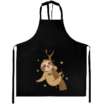 Discover Sloth chilling on Tree Nature lazy Aprons