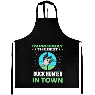 Discover Duck Hunting Funny Aprons