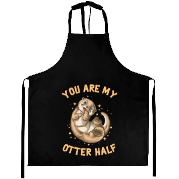 Discover You Are My Otter Half Valentines Day Aprons