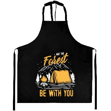 Discover May The Forest Be With You Aprons