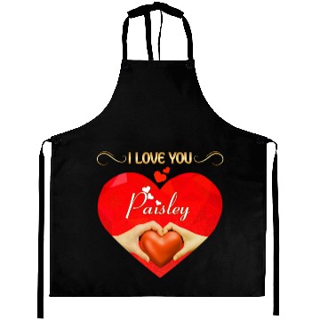 Discover I love you Paisley Aprons