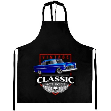 Discover Blue Classic Car Street Rod Aprons
