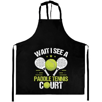 Discover Paddle Tennis Player Wait I see a Paddle Court Aprons