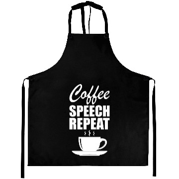 Discover Speech Therapy - Coffee Speech Repeat Aprons