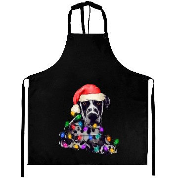 Discover Great Dane Dog Christmas Tree Lights Aprons