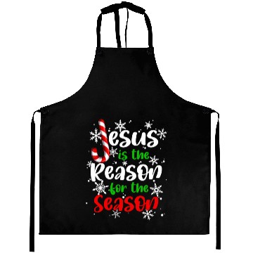 Discover Jesus is The Reason for the Season Candy Christian Aprons