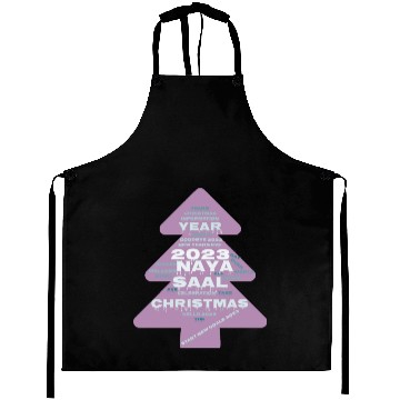 Discover Hello Christmas year 2023,word cloud new year eva. Aprons