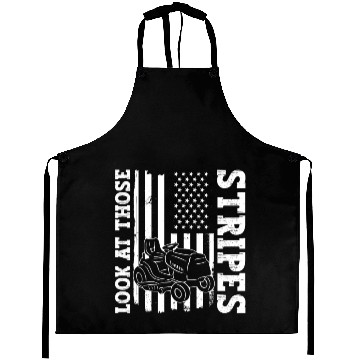 Discover Look At Those Stripes - Lawn Mowing Funny Dad Lawn Aprons