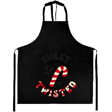 Discover Sweet but twisted candy canes pun Aprons
