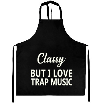 Discover Music Funny Rap Hip Hop Techno R&Bpuzzlei love pol Aprons