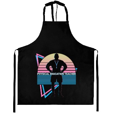Discover Physical Education Teacher PE Teacher Retro Aprons