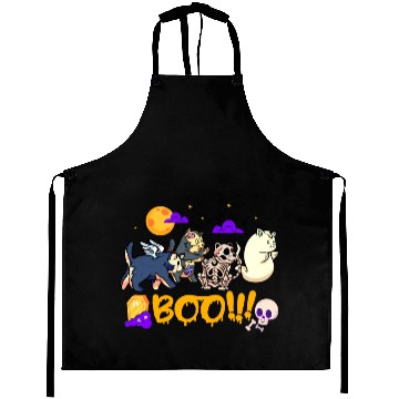 Discover Boo! | Spooky Funny Halloween | Mummy Skeleton Aprons