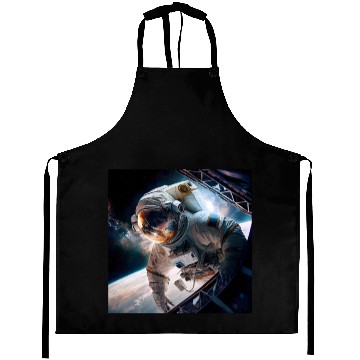 Discover Astronaut Cosmonaut Sci-Fi character Aprons