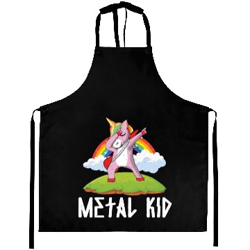 Discover Guitar Metal Kid Music Heavy Rock Dab Unicorn Aprons