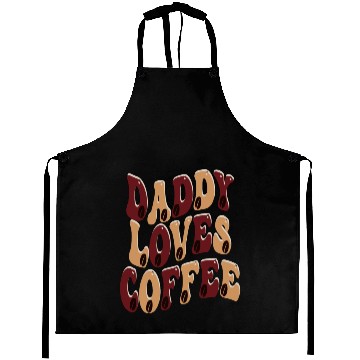 Discover Daddy Loves Coffee Aprons