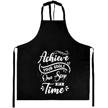 Discover Goal Typography Life Quotes Positive Message Aprons