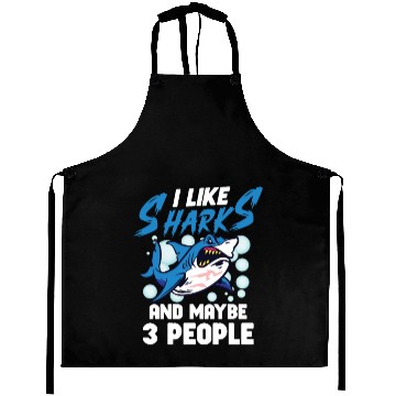 Discover Shark Ocean Predator Sea Creature Aprons