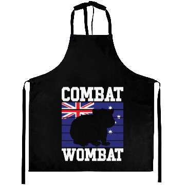 Discover Combat Wombat For A Wombats Lover Aprons