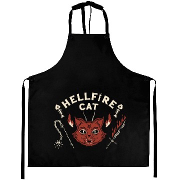 Discover Angry Hellfire Cat Aprons