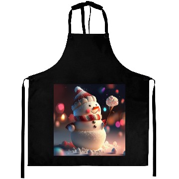 Discover Snowman holding Candy Aprons