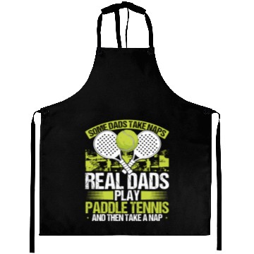 Discover Paddle Tennis Player Match Dad Papa Fathers Day Aprons