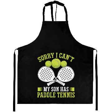 Discover Paddle Tennis Player Match Dad Father Papa Aprons
