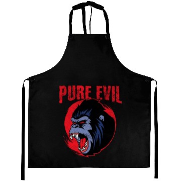 Discover Pure Evil Angry Gorilla Monkey Chimpanzee Aprons