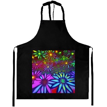 Discover Psychedelic flowers Aprons