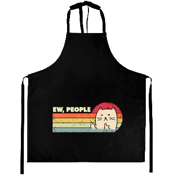 Discover Retro Style Ew, People Aprons Funny Cat