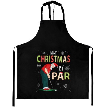 Discover Golf Santa Claus Pun Golfer Gift Golfing Aprons