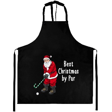 Discover Golf Santa Claus Pun Golfer Gift Golfing Aprons