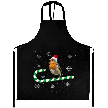 Discover Robin Bird Watching Redbreast Birding Christmas Aprons