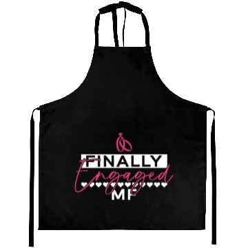 Discover Finally Engaged MF - Bride Bachelorette Party Aprons