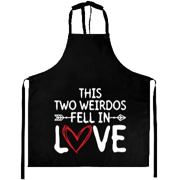 Discover This Two Weirdos Fell In Love - Bride Groom Aprons