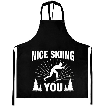 Discover Skiier Sport Lifestyle Winter Ski Apparel Gifts Aprons