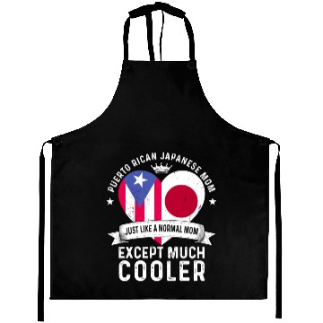 Discover Puerto Rico Flag Japan Mom Mothers Day Women Mama Aprons