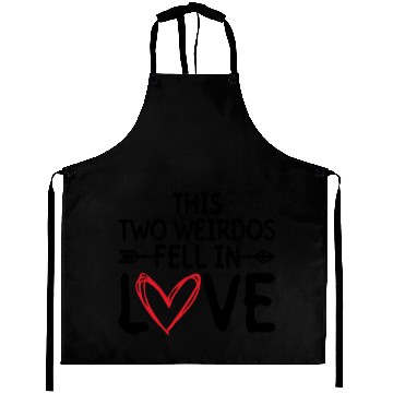 Discover This Two Weirdos Fell In Love - Bride Groom Aprons