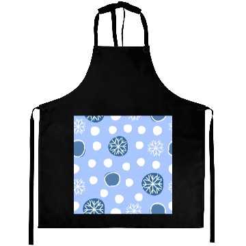 Discover Winter Snowflakes Pattern Aprons
