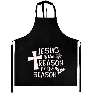 Discover Jesus is The Reason for the Season Candy Christian Aprons