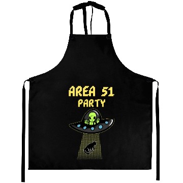 Discover Area 51 Party - Alien Party Aprons