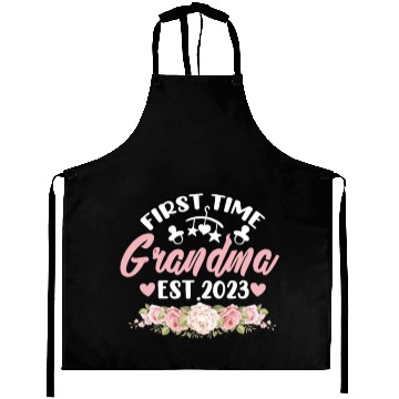 Discover First Time Grandma Est. 2023 Aprons