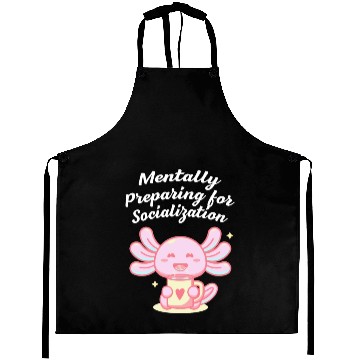 Discover Mentally Preparing for Socialization Nerd Introver Aprons